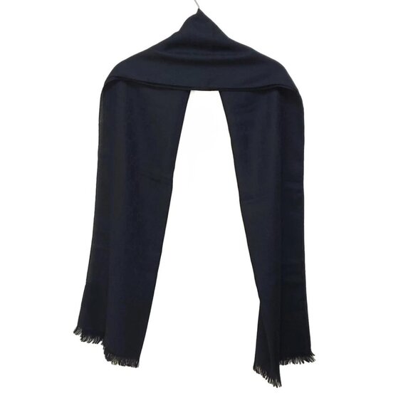 GUCCI - Black Wool Silk Scarf 254-071125 - Picture 2 of 5